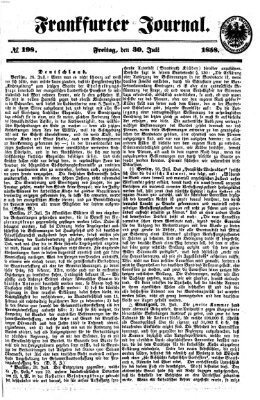 Frankfurter Journal Freitag 30. Juli 1858