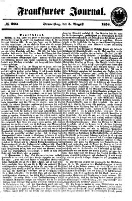 Frankfurter Journal Donnerstag 5. August 1858