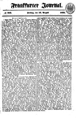 Frankfurter Journal Freitag 13. August 1858