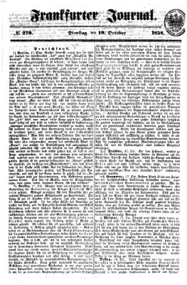 Frankfurter Journal Dienstag 19. Oktober 1858