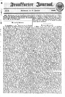 Frankfurter Journal Mittwoch 5. Januar 1859