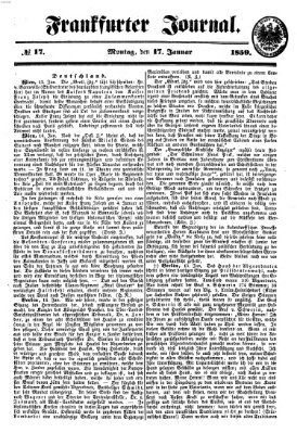 Frankfurter Journal Montag 17. Januar 1859