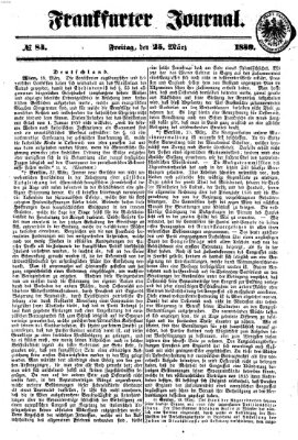 Frankfurter Journal Freitag 25. März 1859