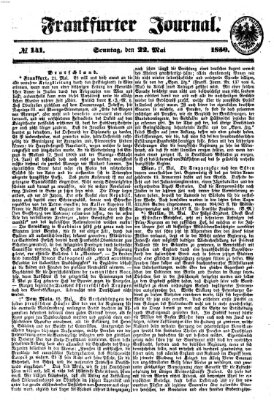 Frankfurter Journal Sonntag 22. Mai 1859