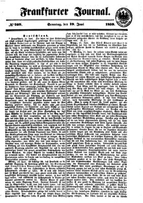 Frankfurter Journal Sonntag 19. Juni 1859