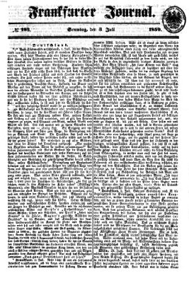 Frankfurter Journal Sonntag 3. Juli 1859