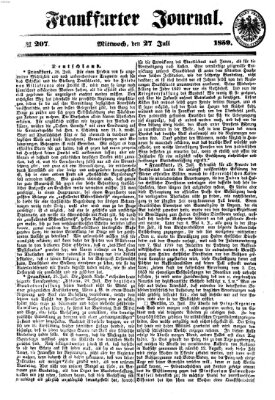 Frankfurter Journal Mittwoch 27. Juli 1859