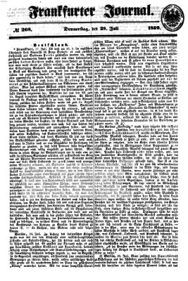 Frankfurter Journal Donnerstag 28. Juli 1859