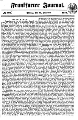 Frankfurter Journal Freitag 14. Oktober 1859