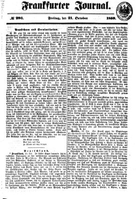 Frankfurter Journal Freitag 21. Oktober 1859