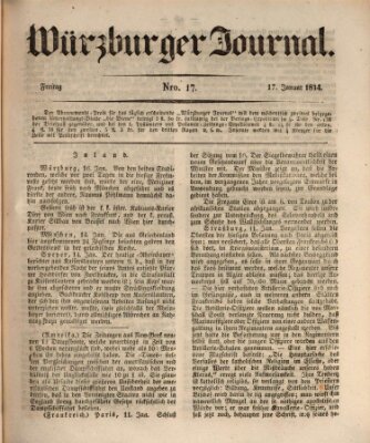 Würzburger Journal Freitag 17. Januar 1834