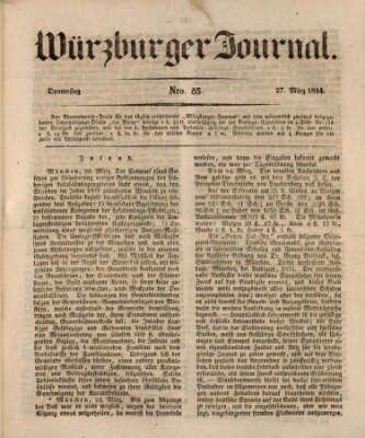 Würzburger Journal Donnerstag 27. März 1834