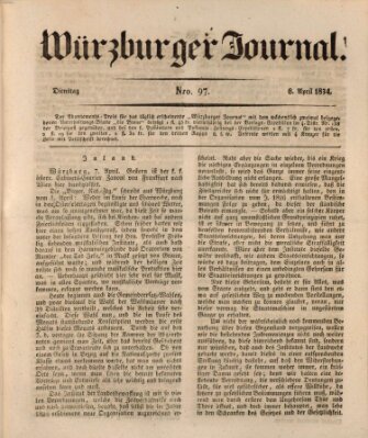 Würzburger Journal Dienstag 8. April 1834
