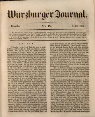 Würzburger Journal Donnerstag 5. Juni 1834