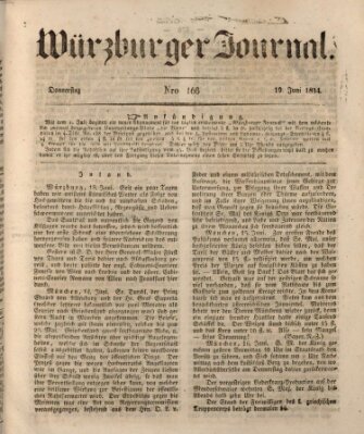 Würzburger Journal Donnerstag 19. Juni 1834