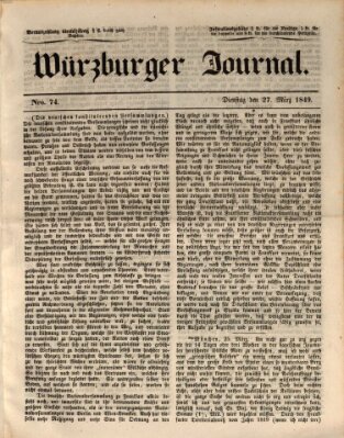 Würzburger Journal Mittwoch 27. März 1839