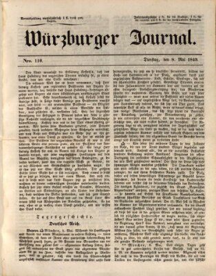 Würzburger Journal Mittwoch 8. Mai 1839