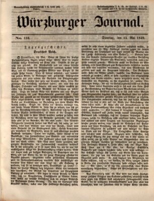 Würzburger Journal Mittwoch 15. Mai 1839