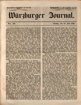 Würzburger Journal Mittwoch 12. Juni 1839