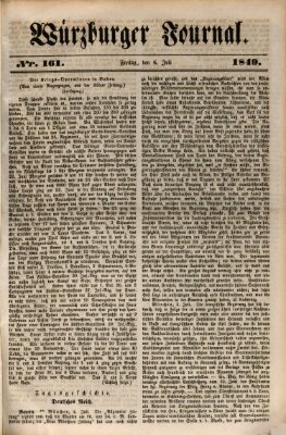 Würzburger Journal Samstag 6. Juli 1839