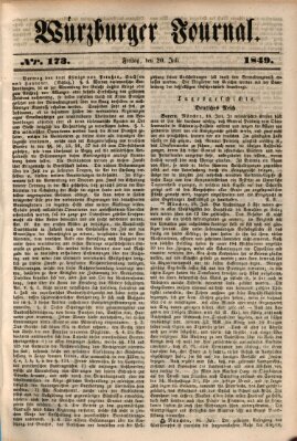 Würzburger Journal Samstag 20. Juli 1839