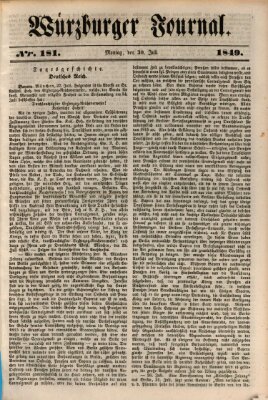 Würzburger Journal Dienstag 30. Juli 1839
