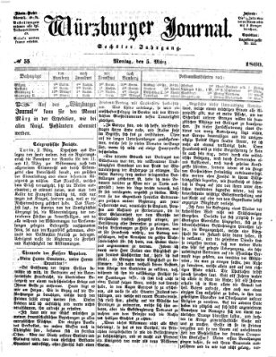 Würzburger Journal Montag 5. März 1860