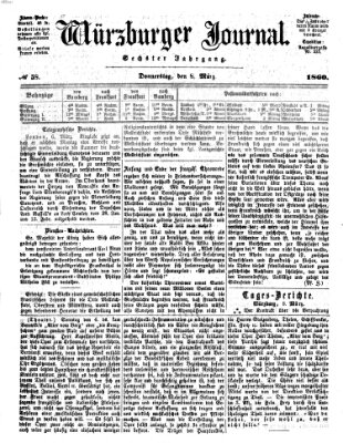 Würzburger Journal Donnerstag 8. März 1860