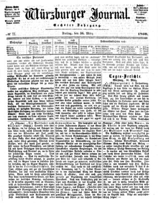 Würzburger Journal Freitag 30. März 1860