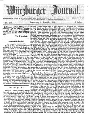 Würzburger Journal Donnerstag 8. November 1860