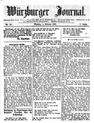 Würzburger Journal Montag 4. Februar 1861