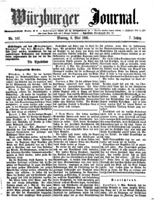 Würzburger Journal Montag 6. Mai 1861
