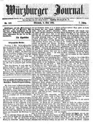 Würzburger Journal Mittwoch 8. Mai 1861