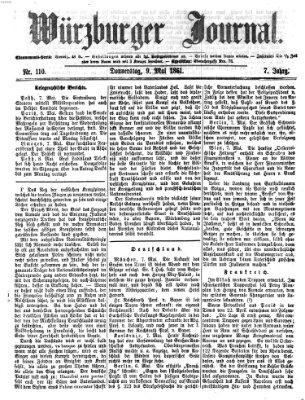 Würzburger Journal Donnerstag 9. Mai 1861