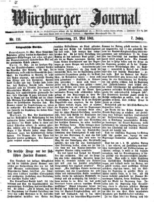 Würzburger Journal Donnerstag 23. Mai 1861