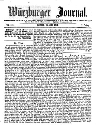Würzburger Journal Mittwoch 12. Juni 1861