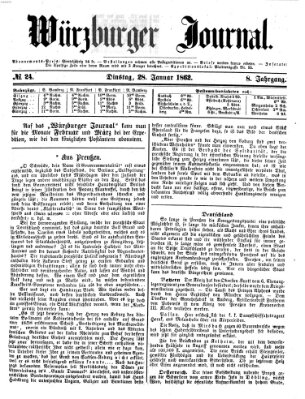 Würzburger Journal Dienstag 28. Januar 1862