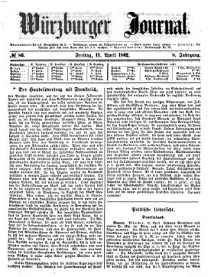 Würzburger Journal Freitag 11. April 1862