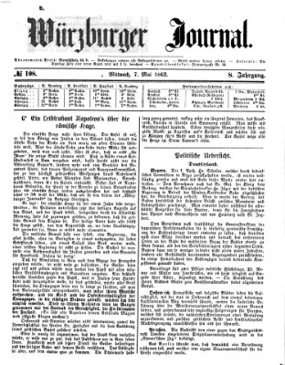 Würzburger Journal Mittwoch 7. Mai 1862