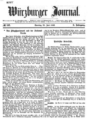 Würzburger Journal Samstag 21. Juni 1862