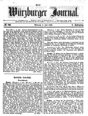 Würzburger Journal Mittwoch 9. Juli 1862
