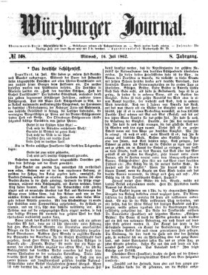 Würzburger Journal Mittwoch 16. Juli 1862