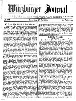 Würzburger Journal Donnerstag 17. Juli 1862