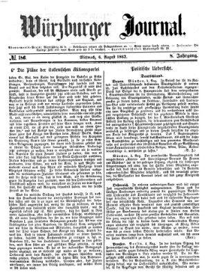 Würzburger Journal Mittwoch 6. August 1862