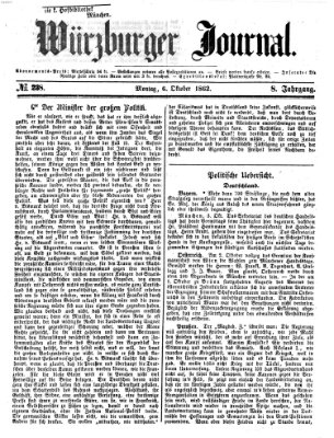 Würzburger Journal Montag 6. Oktober 1862