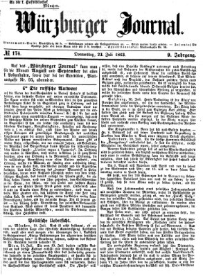 Würzburger Journal Donnerstag 23. Juli 1863