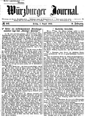 Würzburger Journal Freitag 7. August 1863