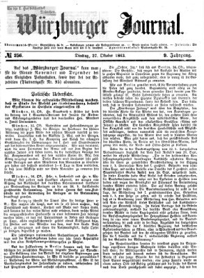 Würzburger Journal Dienstag 27. Oktober 1863