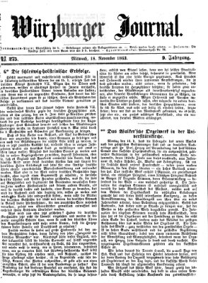 Würzburger Journal Mittwoch 18. November 1863