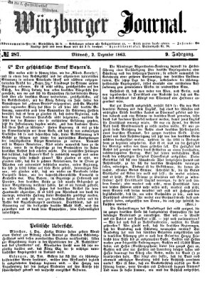 Würzburger Journal Mittwoch 2. Dezember 1863